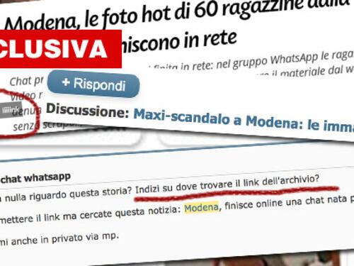 Modena, minori nude su social: caccia dei pedofili alle foto hot