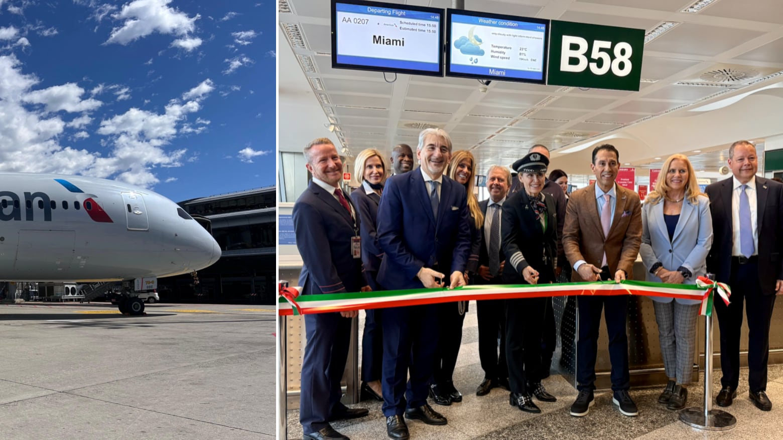 Malpensa, il ritorno di American Airlines con il volo diretto per Miami