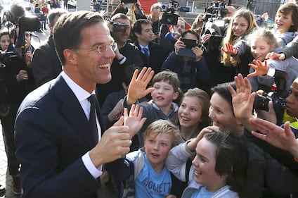 Il premier Rutte vota all'Aia 8