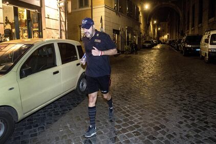 Salvini fa jogging prima del Cdm  2