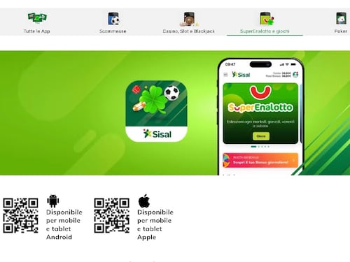 Sisal lancia la nuova app "SuperEnalotto e giochi"