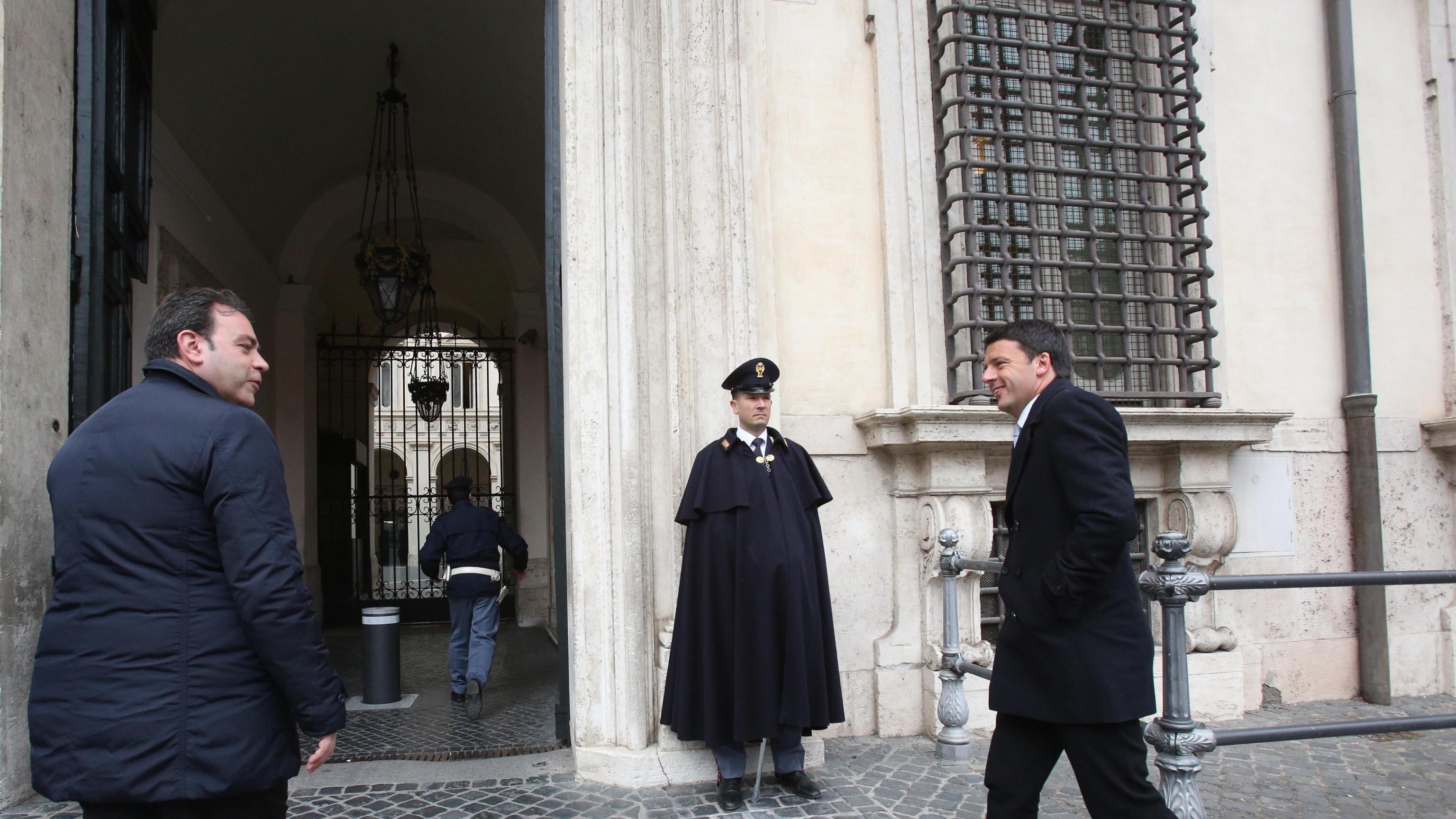 Renzi da Monti a Palazzo Chigi