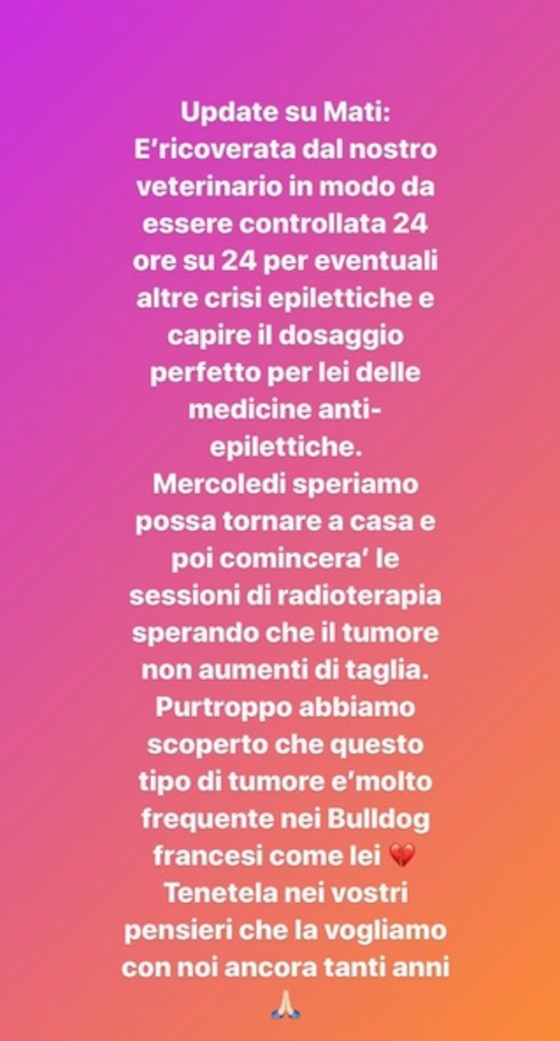 Chiara Ferragni, post su Matilde