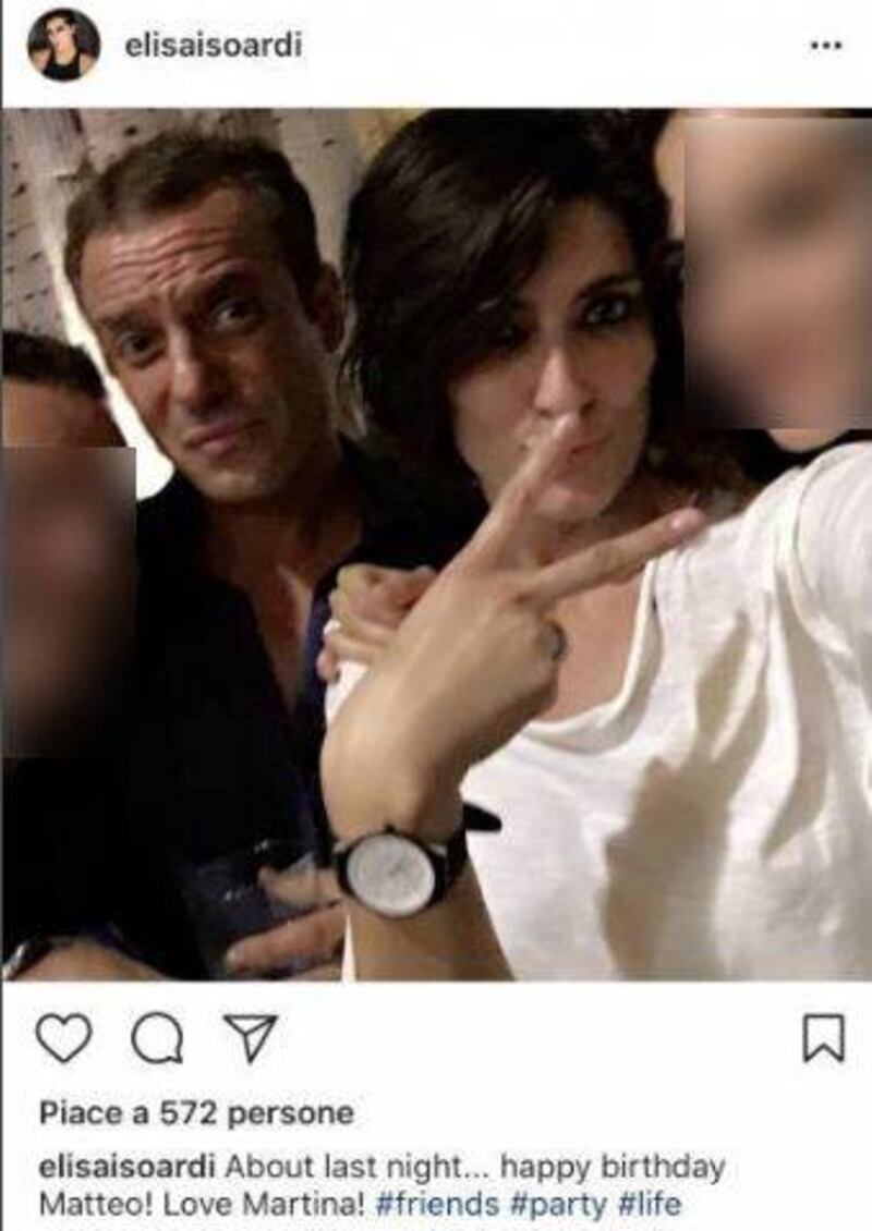 Isoardi e la foto cancellata