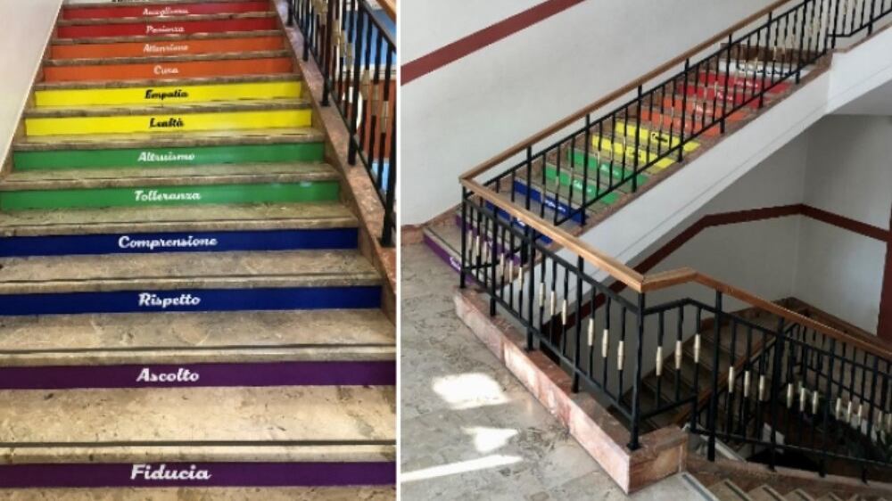 "Grave etichettarlo come omofobo". Parla il papà del 13enne che non ha salito le scale arcobaleno