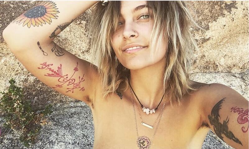 Paris Jackson in topless su Instagram 1