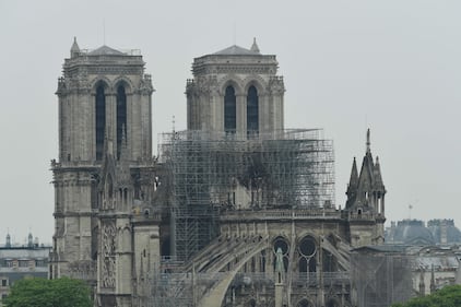 Notre Dame in fiamme: le foto del salvataggio 10