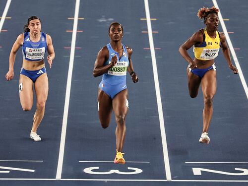 Atletica, argento all'italiana Dosso nei 60 metri indoor