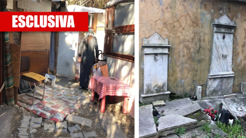 Roma, ecco il cimitero "occupato" dai rom