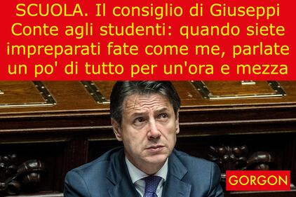 La satira del giorno: il consiglio di Conte 1