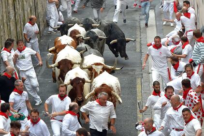 Pamplona, la corsa dei tori per San Firmino 8