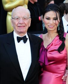 Rupert Murdoch e l'ex moglie Wendi Deng