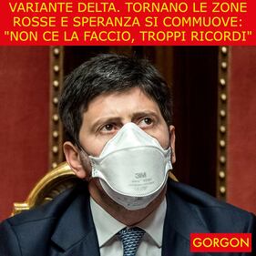 Ecco la satira del giorno. Speranza si commuove 1