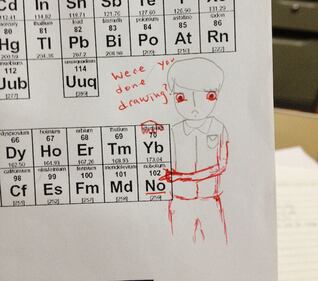 Questo insegnante completa i disegni lasciati dai propri studenti sui compiti in classe, non senza un pizzico d'ironia