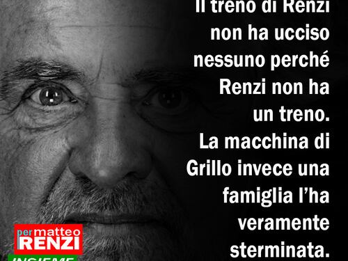 "Grillo uccise, Renzi no" Il Pd si deve dissociare dal post dei renziani
