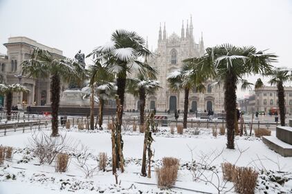 La neve imbianca Milano 6