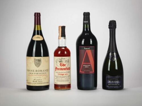 Quotazioni record per i top lot dell’asta di Finarte di vini e distillati