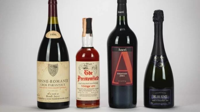 Quotazioni record per i top lot dell’asta di Finarte di vini e distillati
