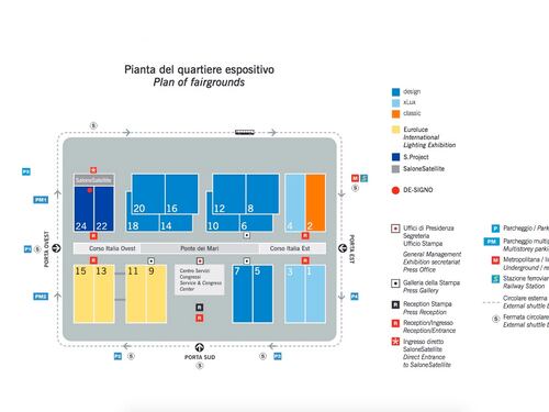 Tutti i numeri dei Saloni e la mappa dei padiglioni