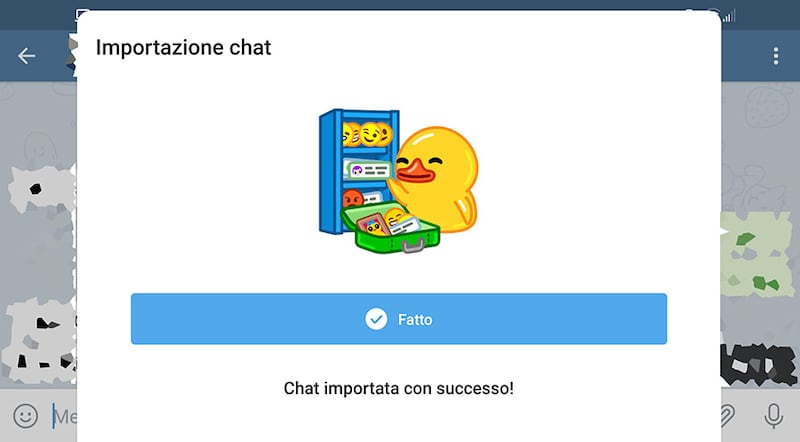 Telegram: importazione chat da WhatsApp
