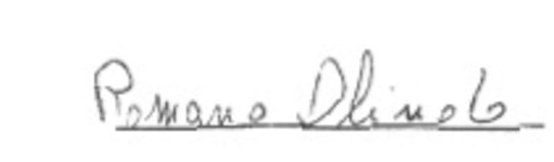 Firma Olindo Romano
