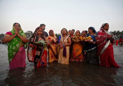 India, le celebrazioni per la festività Indu di Chhath 3