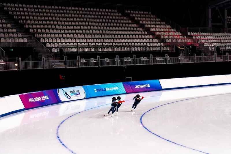Fiera Milano-pronta la pista olimpica di skating