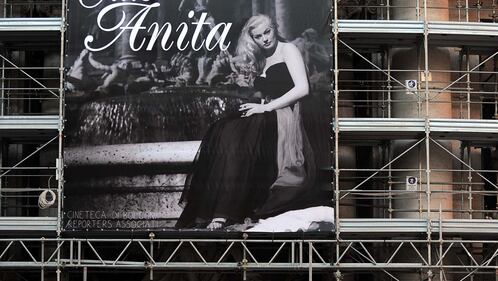 A Trevi la gigantografia di Anita Ekberg 6