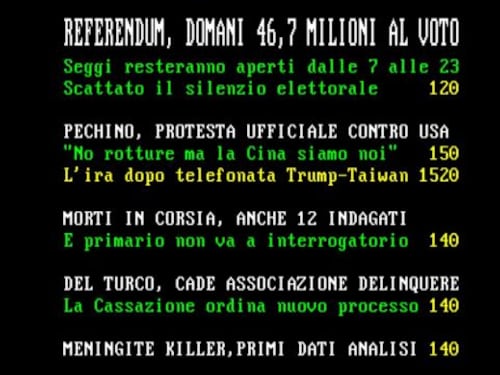 Incredibile, il "Televideo" ancora esiste