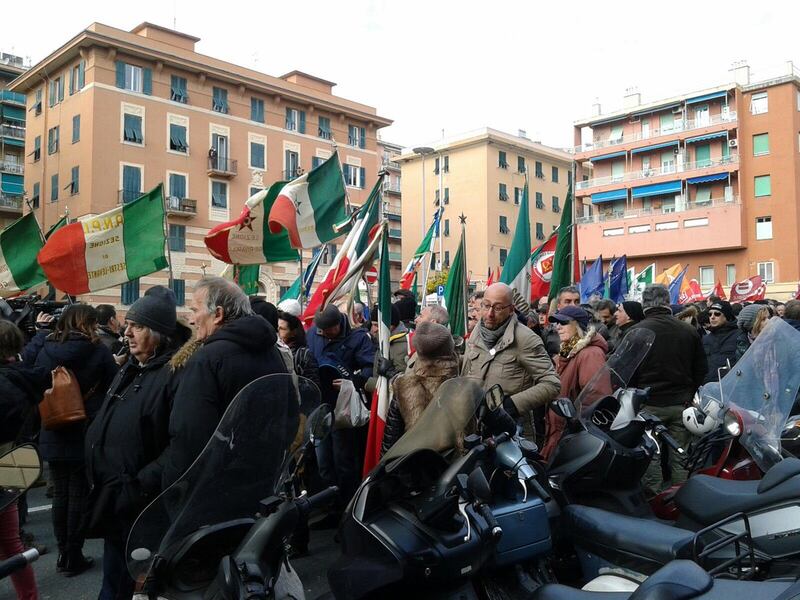 Genova, la manifestazione dell'Anpi contro l'ultradestra europea 5