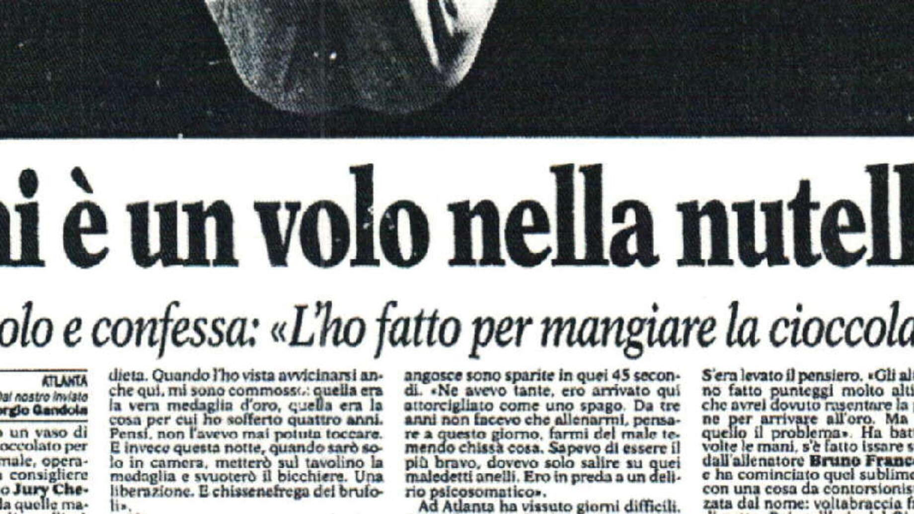 Atlanta 1996. Chechi signore degli anelliGandola: «Un oro di sublime perfezione»