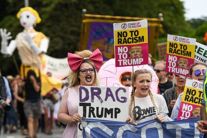 Scozia, manifestazione contro Trump 15