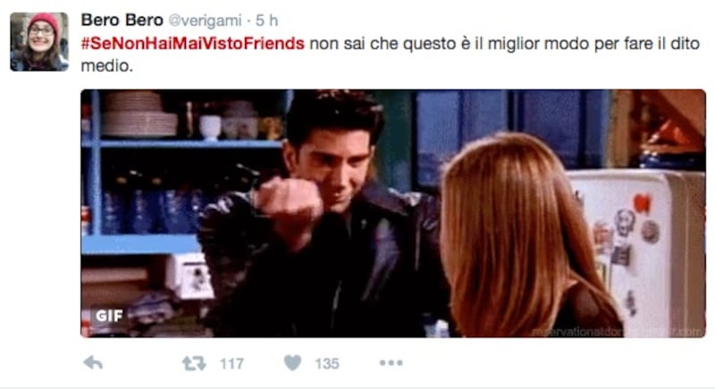 Friends, #SeNonHaiMaiVistoFriends impazza su Twitter 12