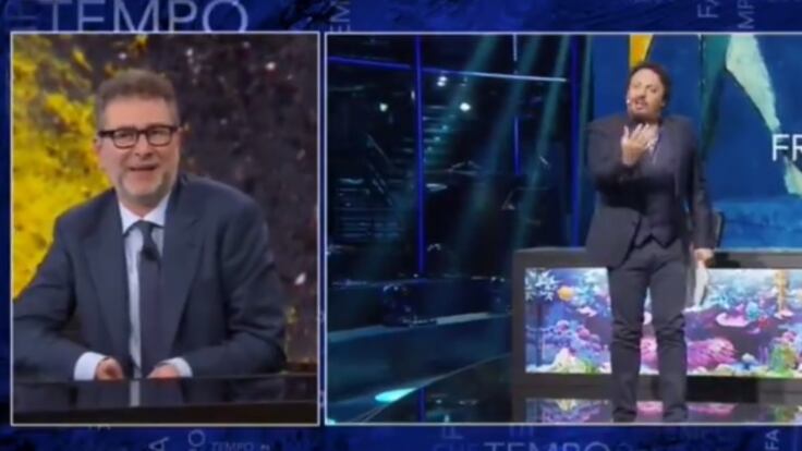 Enrico Brignano a Fazio: "Non c'hai una lira, non ti montare la testa"