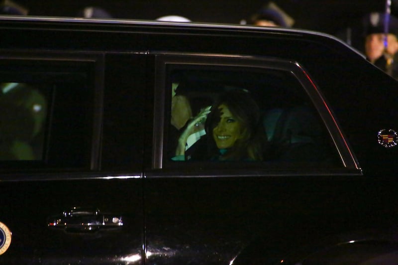 L'arrivo di Trump e Melania in Polonia 9
