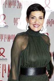 Cristina Cordula sexy alla France diner de la mode du sidacation 2017 2