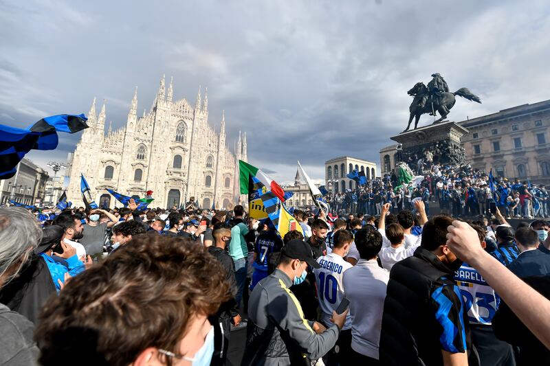Inter, i festeggiamenti in Piazza Duomo 5