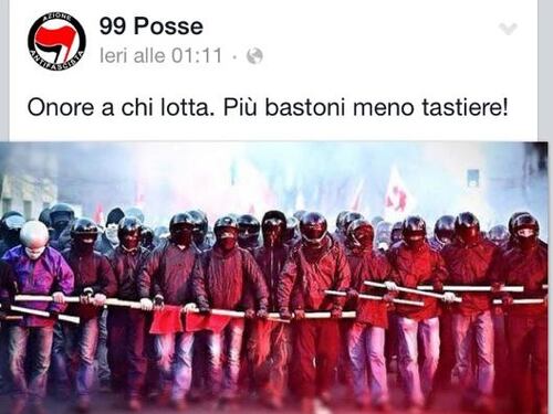 Follia 99 Posse su Facebook: "Più bastoni, meno tastiere"