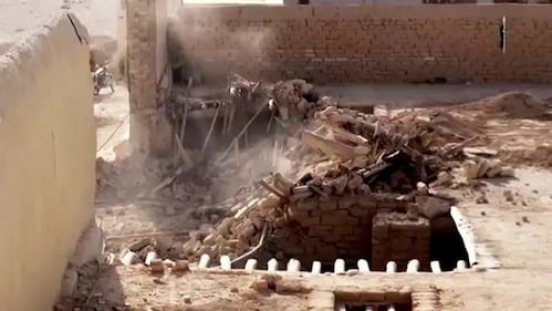 In un video la distruzione del monastero di Mar Elian 4