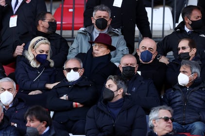 Silvio Berlusconi allo stadio per la partita del Monza 2
