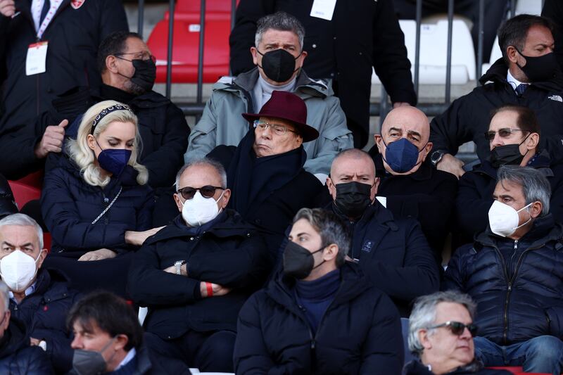 Silvio Berlusconi allo stadio per la partita del Monza 2
