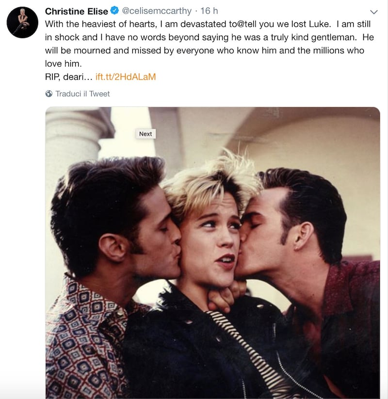 Luke Perry, il cordoglio social: foto 2