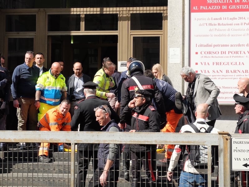 Spari al tribunale di Milano: le immagini dall'interno 3