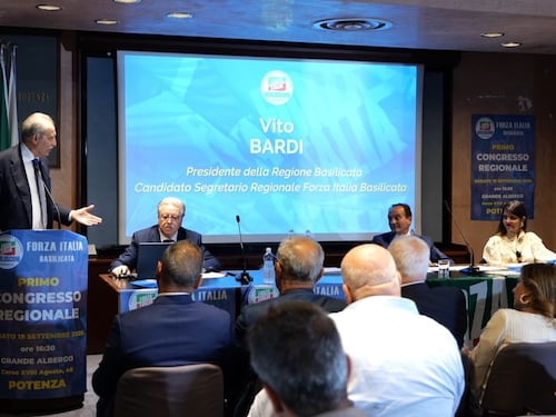 Forza Italia Basilicata, Vito Bardi eletto per acclamazione segretario regionale