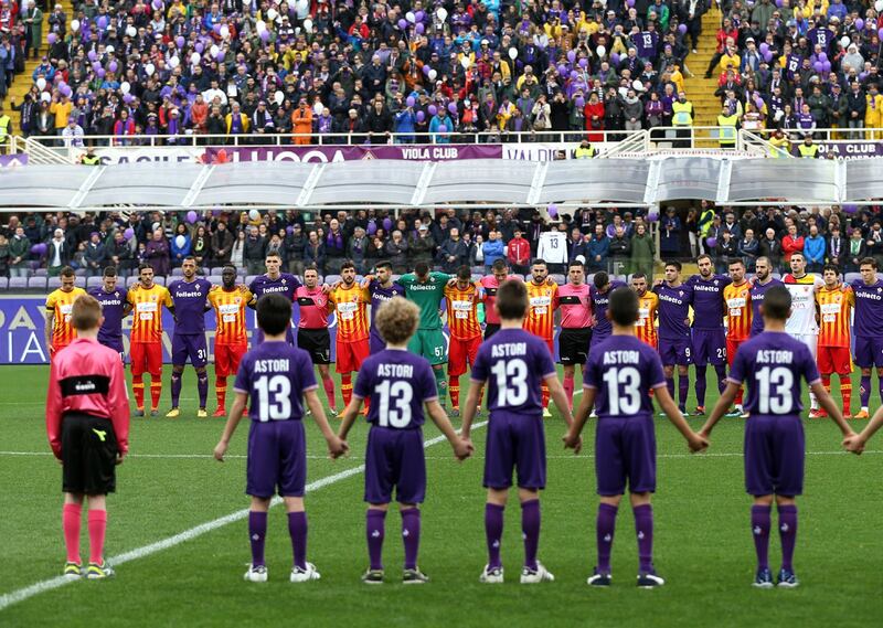 L'omaggio della Fiorentina a Davide Astori 18