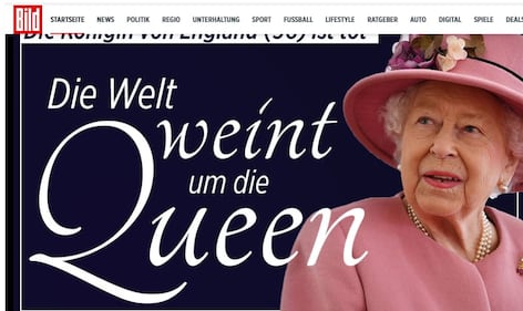 La morte della Regina Elisabetta ha conquistato tutte le prime pagine 2