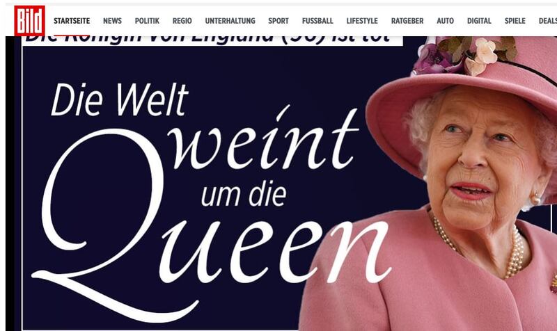 La morte della Regina Elisabetta ha conquistato tutte le prime pagine 2