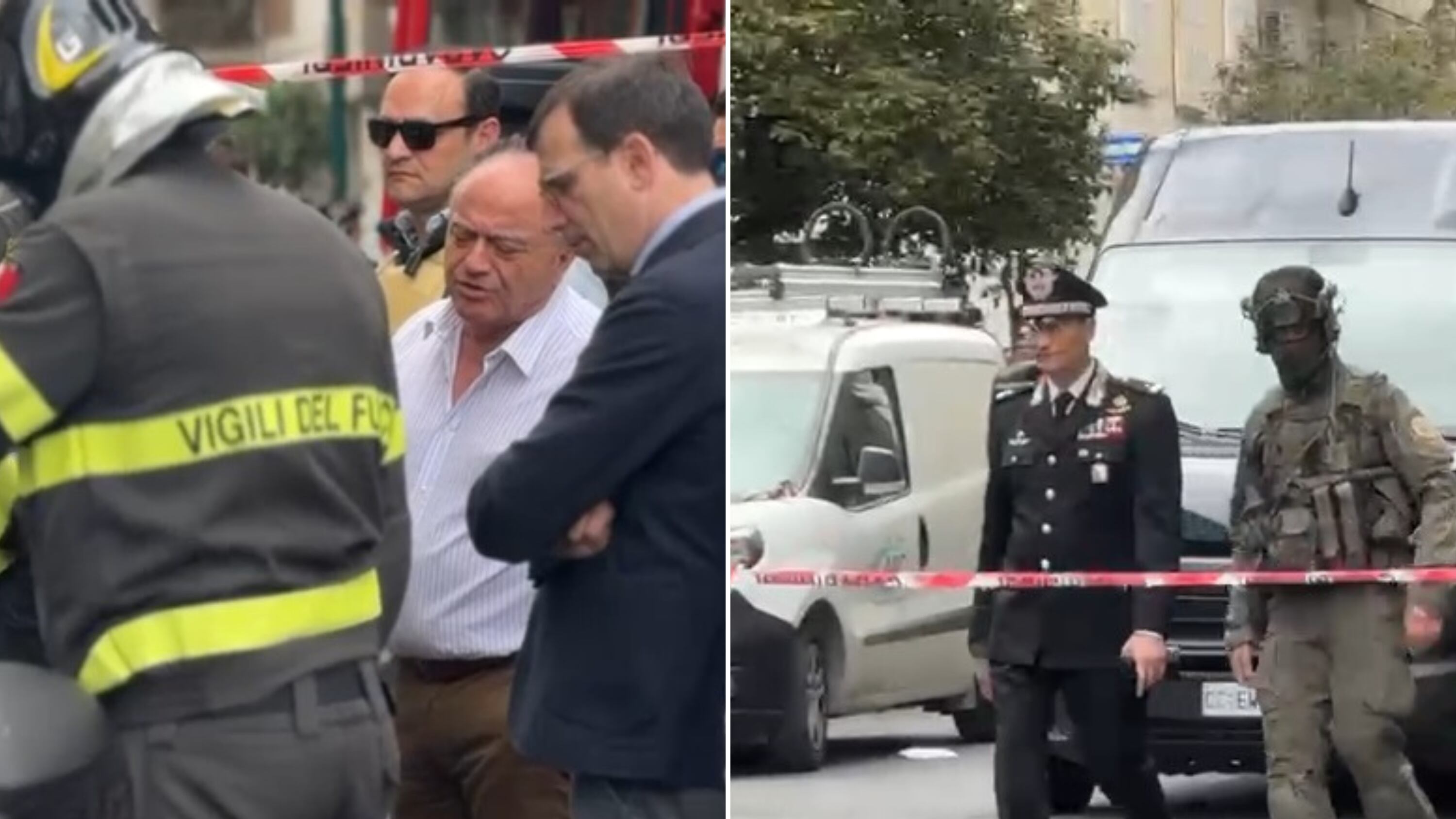 Assalto alla banca nel cuore di Napoli. Liberati i 25 ostaggi ma i rapinatori con maschere di attori famosi si danno alla fuga