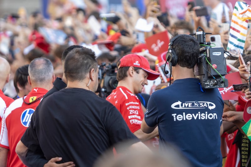 Milano - Evento Ferrari prima del Gran premio di Monza