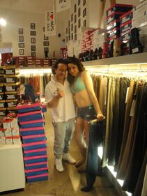 Shopping in bikini 18